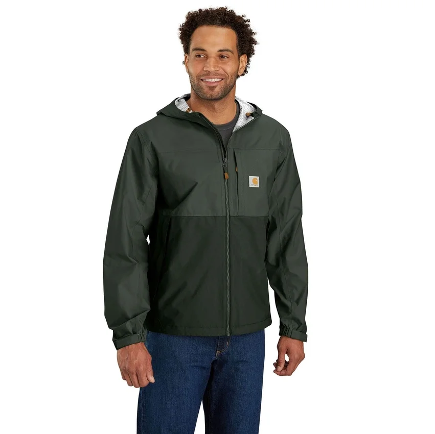 Men's Monterey Lightweight Packable Waterproof Rain Jacket: Storm Defender Jacket