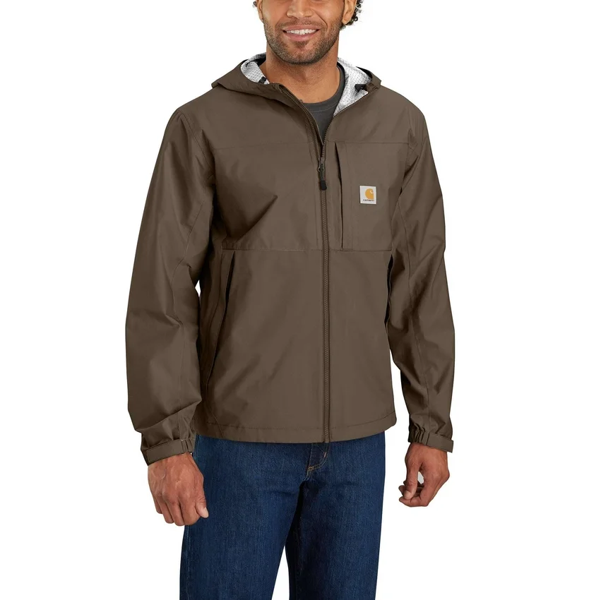 Men's Monterey Lightweight Packable Waterproof Rain Jacket: Storm Defender Jacket