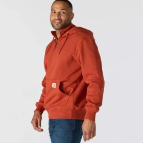 Men’s Paxton Water Repellent Heavyweight Quarter Zip Hoodie – Carhartt Rain Defender Hoodies