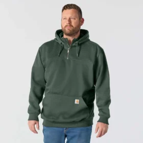 Men’s Paxton Water Repellent Heavyweight Quarter Zip Hoodie – Carhartt Rain Defender Hoodies