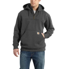 Men’s Paxton Water Repellent Heavyweight Quarter Zip Hoodie – Carhartt Rain Defender Hoodies