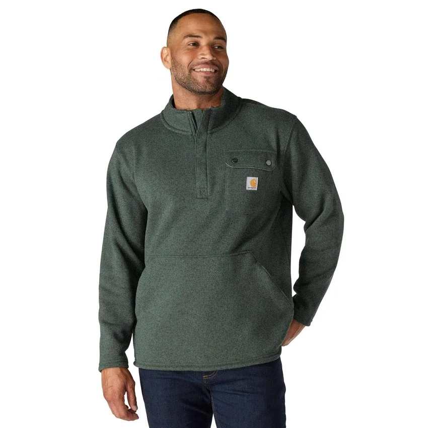 Men's Relaxed Fit Quarter Zip Fleece Pullover