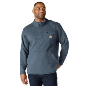 Men's Relaxed Fit Quarter Zip Fleece Pullover