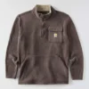 Men's Relaxed Fit Quarter Zip Fleece Pullover