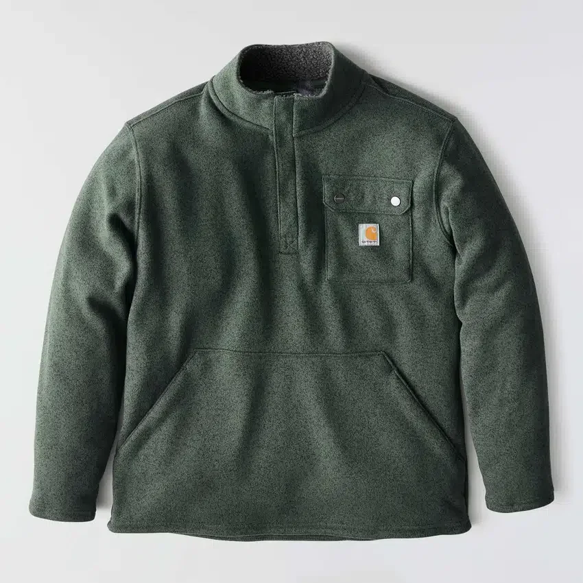 Men's Relaxed Fit Quarter Zip Fleece Pullover