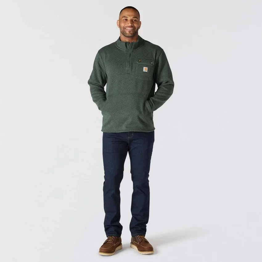 Men's Relaxed Fit Quarter Zip Fleece Pullover