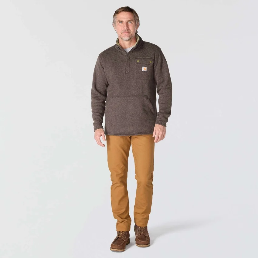 Men's Relaxed Fit Quarter Zip Fleece Pullover