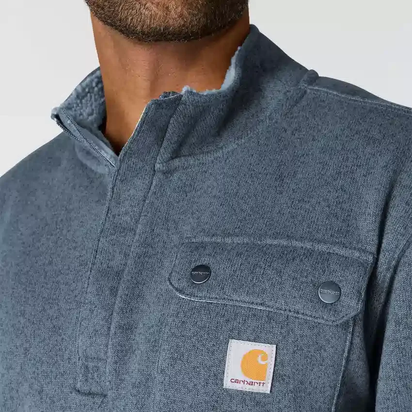 Men's Relaxed Fit Quarter Zip Fleece Pullover
