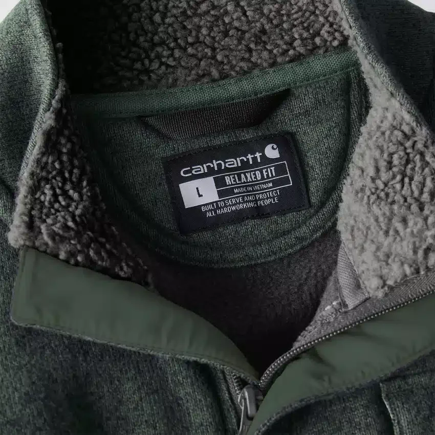 Men's Relaxed Fit Quarter Zip Fleece Pullover