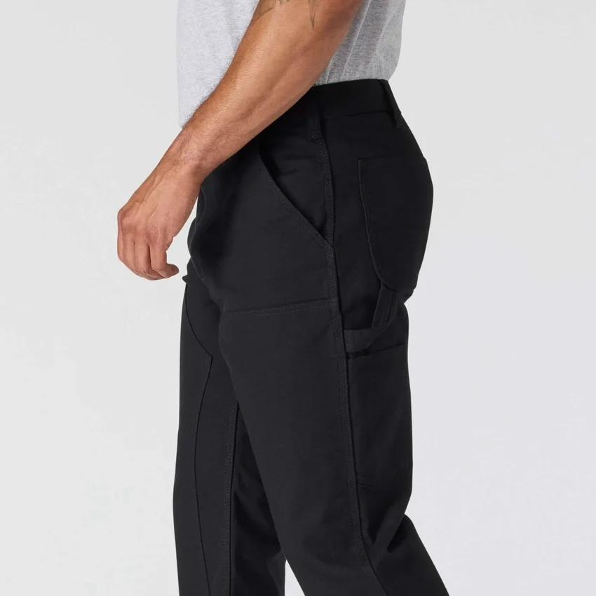 Men's Relaxed Straight Fit Rugged Flex Duck Double-Knee Work Pants