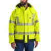 Men's Sherwood High Visibility Class 3 Insulated Rain Jacket: Rain Defender Jacket