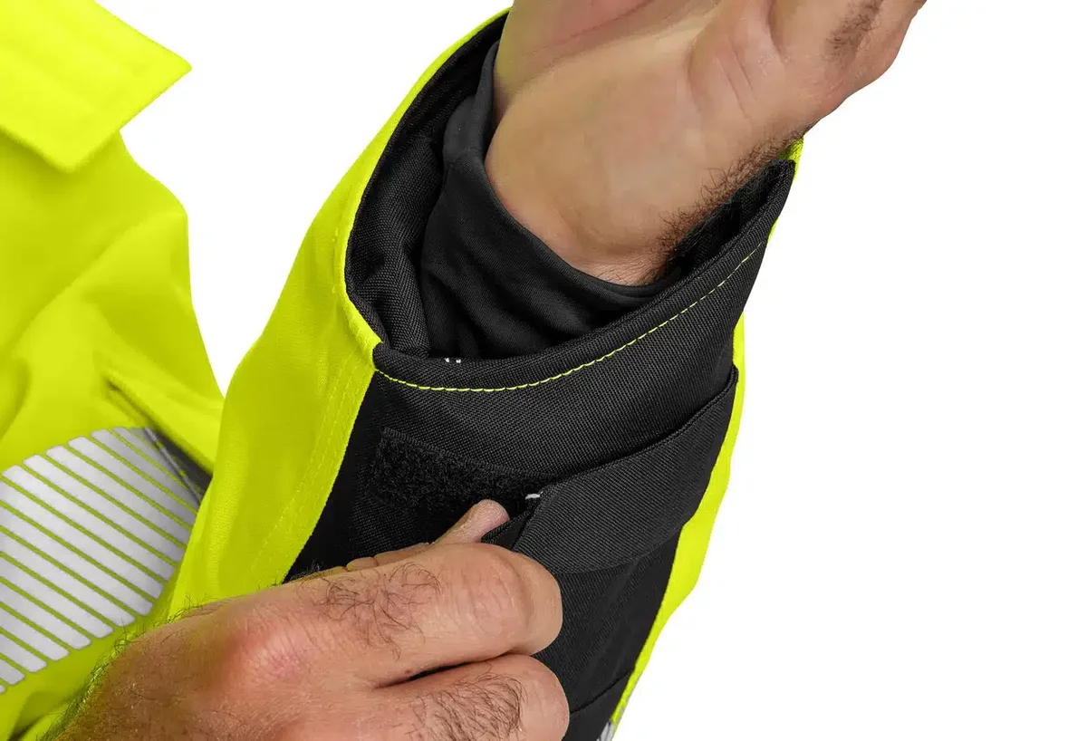 Men's Sherwood High Visibility Class 3 Insulated Rain Jacket: Rain Defender Jacket