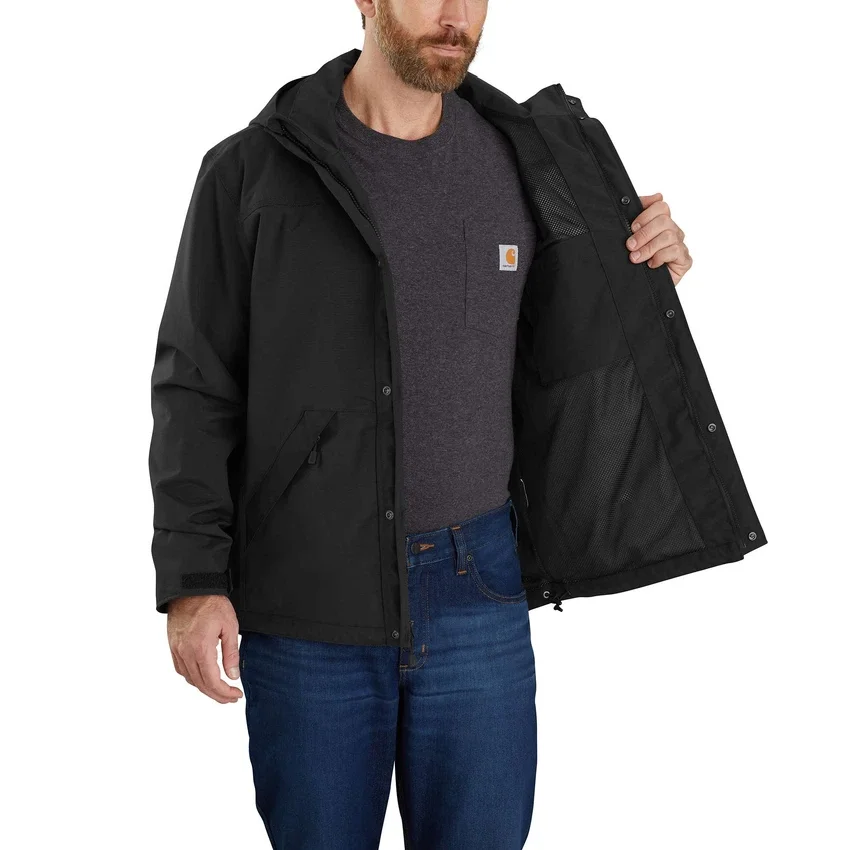 Men's Shoreline Breathable Waterproof Rain Jacket: Storm Defender Jacket