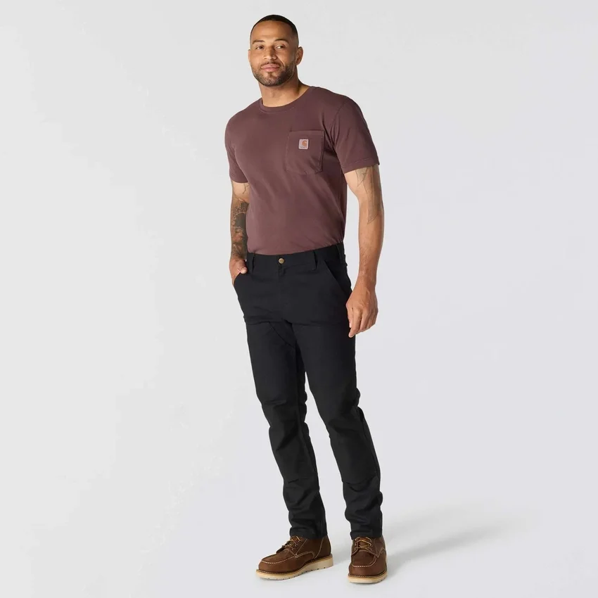 Men's Slim Tapered Rugged Flex Duck Double-Knee Work Pants