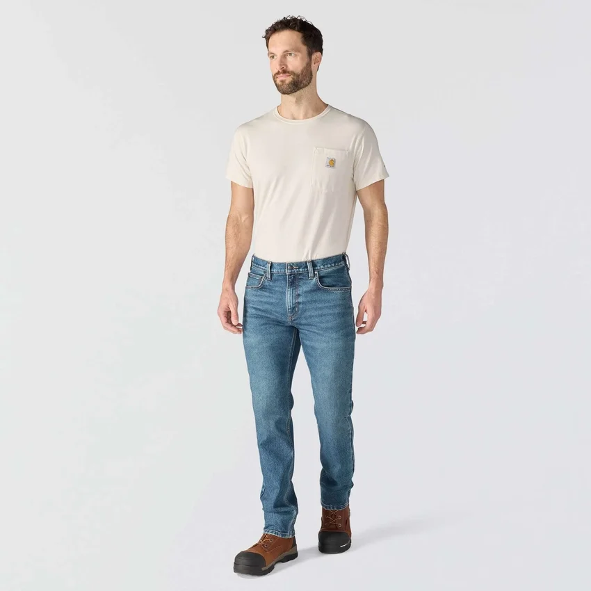 Men's Slim Tapered Rugged Flex Work Jeans