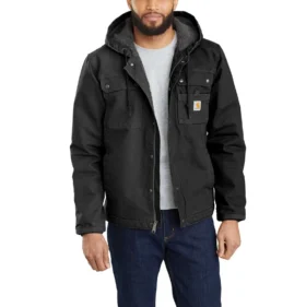 Men’s Washed Duck Bartlett Sherpa-Lined Utility Jacket