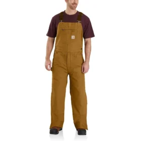 Men's Washed Duck Insulated Overalls