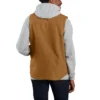 Men's Washed Duck Sherpa-Lined Mock-Neck Vest