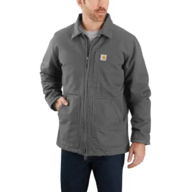 Men's Washed Duck Sherpa-Lined Ridge Coat