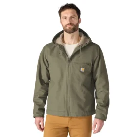 Men's Washed Duck Sierra Sherpa-Lined Jacket
