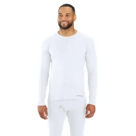 Midweight Stretch Cotton Rib Base Layer Crewneck