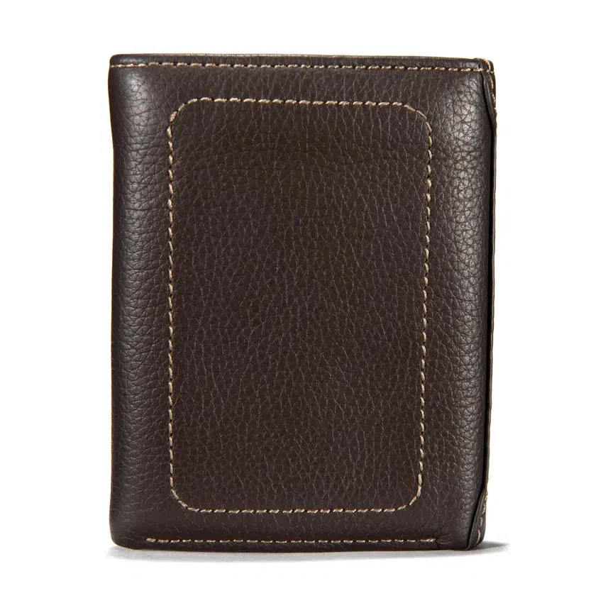 Milled Pebble Trifold Wallet