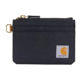 Nylon Duck Zippered Card Keeper Wallet