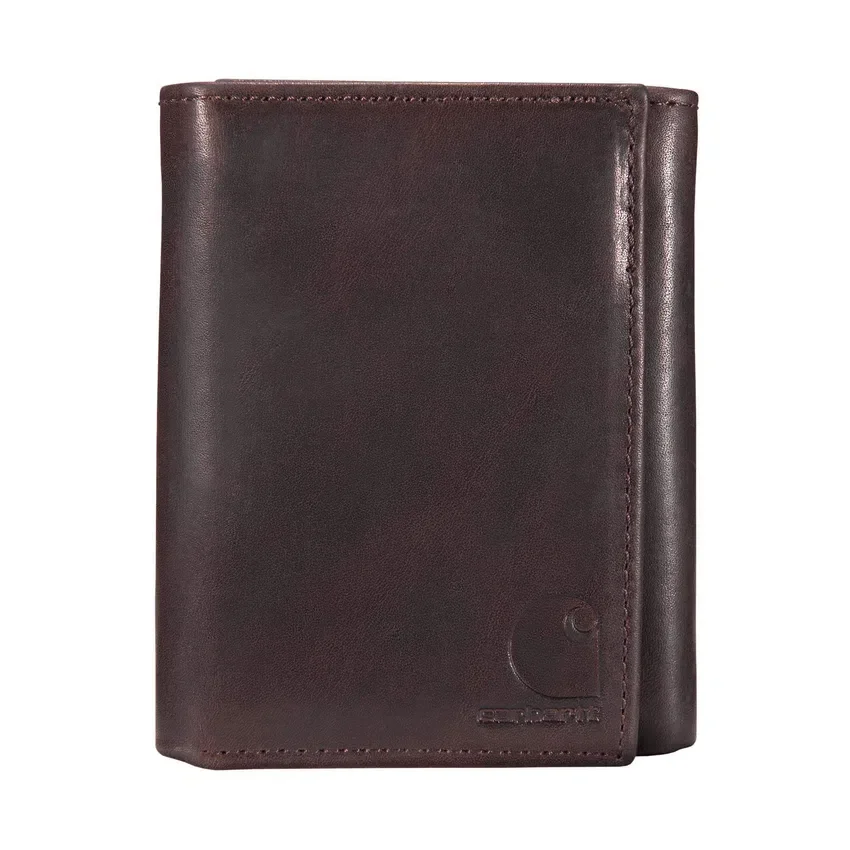 Oil Tan Leather Trifold Wallet