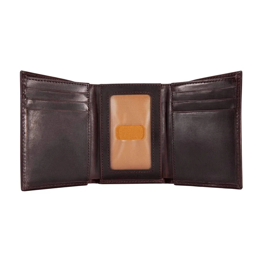 Oil Tan Leather Trifold Wallet
