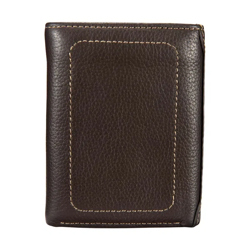 Pebble Leather Trifold Wallet