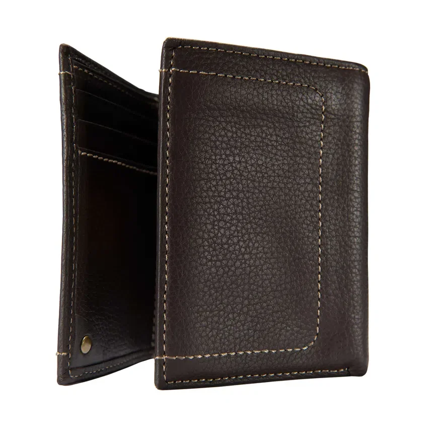 Pebble Leather Trifold Wallet