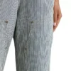 Railroad Stripe Denim Bib Overalls