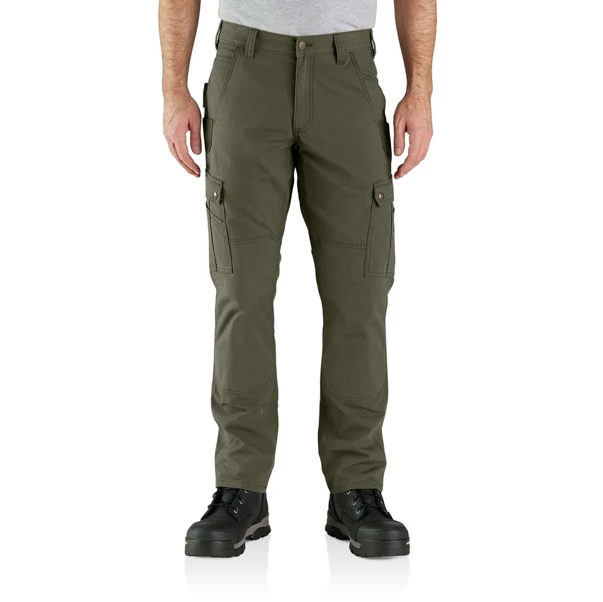 Relaxed Straight Ripstop Double Knee Cargo Pants - Work Pants