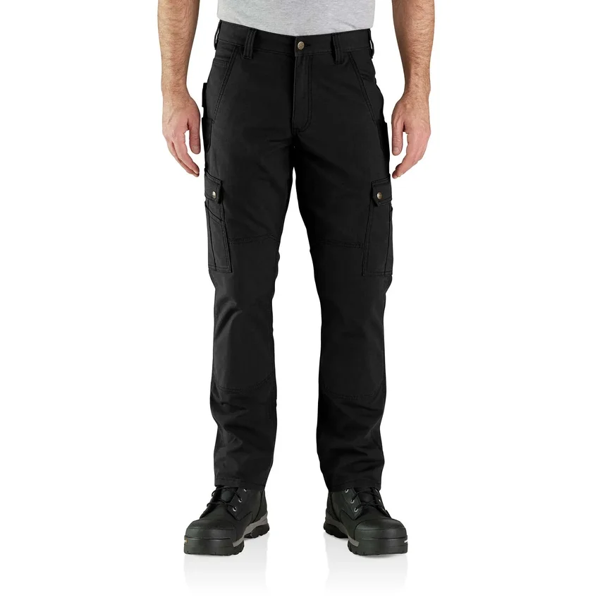 Relaxed Straight Ripstop Double Knee Cargo Pants - Work Pants