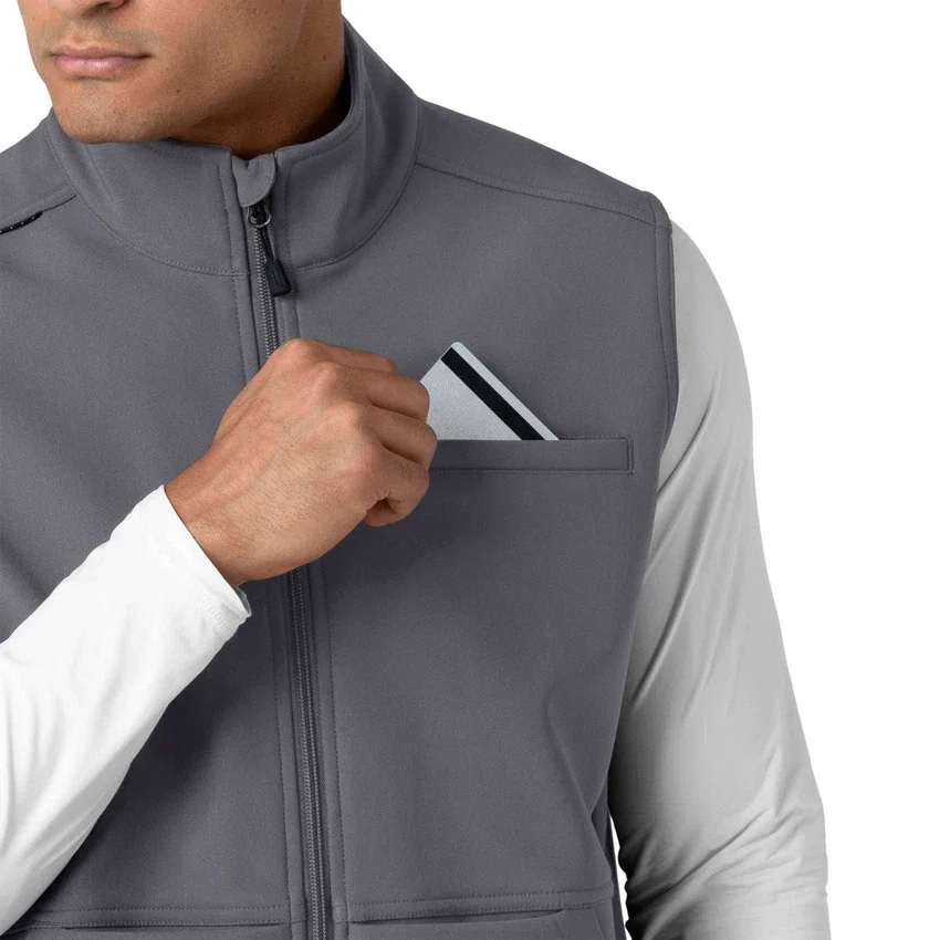 Rugged Flex® Men's Bonded Fleece Scrub Vest