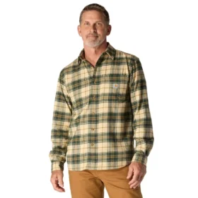 Rugged Flexâ„¢ Relaxed Fit Midweight Flannel Long-Sleeve Plaid Shirt