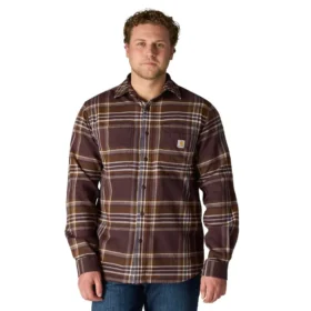 Rugged Flexâ„¢ Relaxed Fit Midweight Flannel Long-Sleeve Plaid Shirt