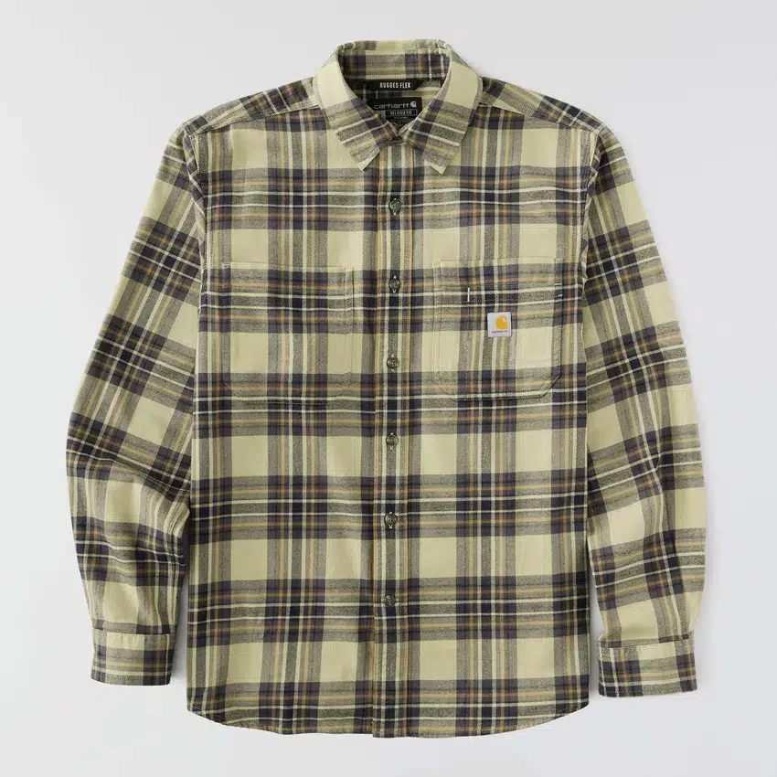 Rugged Flex™ Relaxed Fit Midweight Flannel Long-Sleeve Plaid Shirt