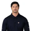 Rugged Flex® Rscu Heavyweight Long Sleeve Polo Scrub Top