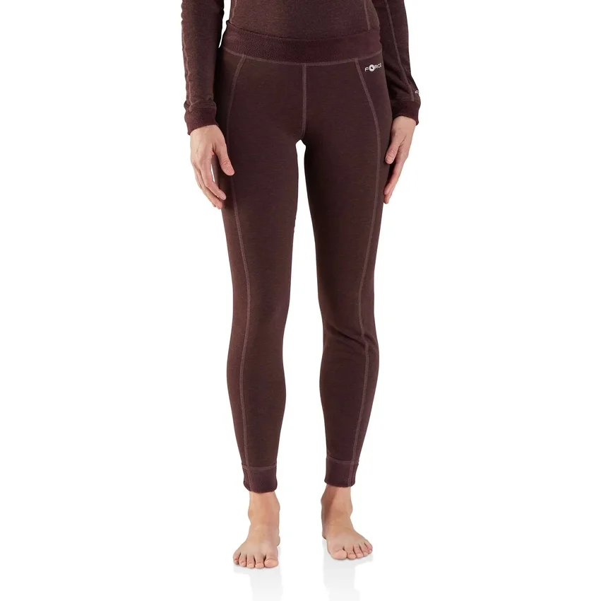 Women's Base Layer Thermal Leggings - Carhartt Force® - Heavyweight - Synthetic Wool-Blend Fleece