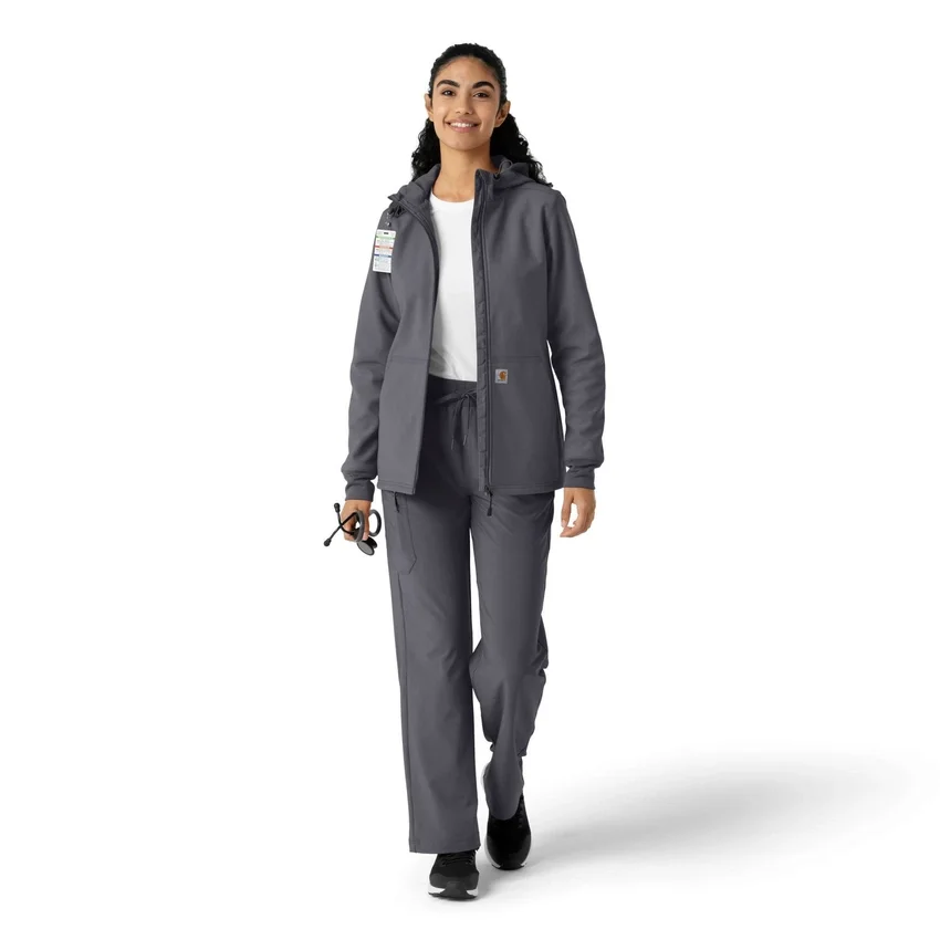 Women's Bonded Fleece Scrub Hoodie