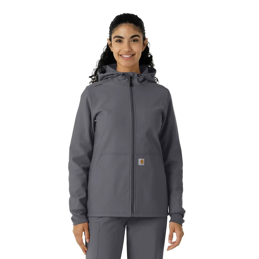 Women's Bonded Fleece Scrub Hoodie