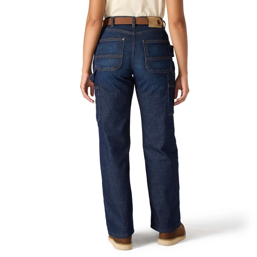 Women's Carpenter Mid-Rise Fleece-Lined Jeans