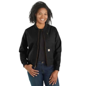 Women's Crawford Relaxed Fit Canvas Bomber Jacket