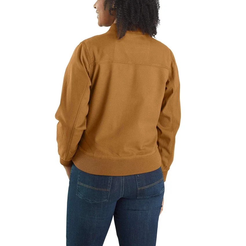 Women's Crawford Relaxed Fit Canvas Bomber Jacket