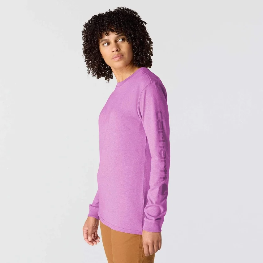 Women's Dearborn Loose Fit Heavyweight Long Sleeve Logo T-Shirt