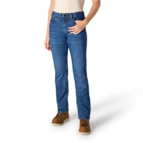 Women's Essential Mid-Rise Straight Leg Stretch Jeans