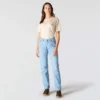 Women's Essential Mid-Rise Straight Leg Stretch Jeans