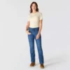 Women's Essential Mid-Rise Straight Leg Stretch Jeans