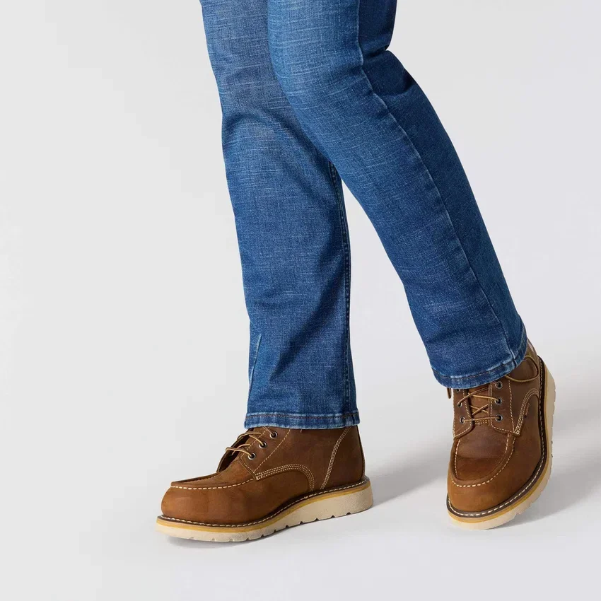 Women's Essential Mid-Rise Straight Leg Stretch Jeans